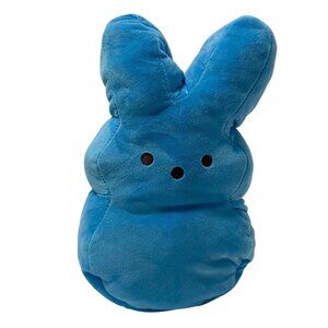 Reversible PEEPS Bunny BLUE Tie Dye Solid BLUE 12" Plush Stuffed Animal Easter
